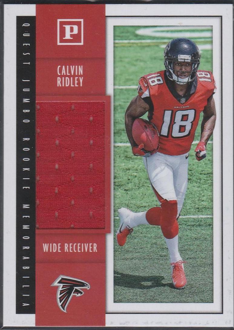 Calvin Ridley #QJ-CR Football Cards 2018 Panini Quest Jumbo Rookie Memorabilia