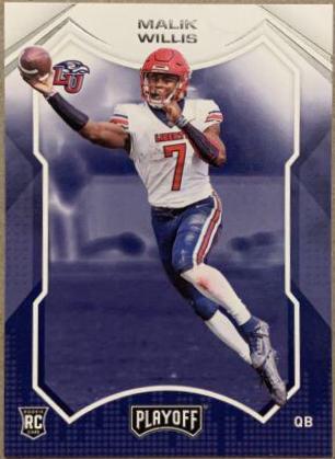 Malik Willis #2 Football Cards 2022 Panini Chronicles Draft Picks Playoff