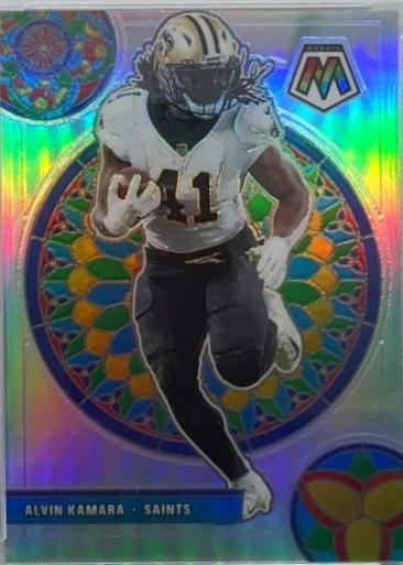 Alvin Kamara #GM-12 Football Cards 2021 Panini Mosaic Glass