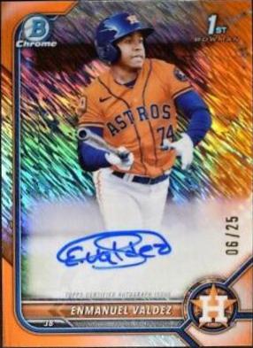 Enmanuel Valdez [Orange Wave Refractor] #CPA-EV
