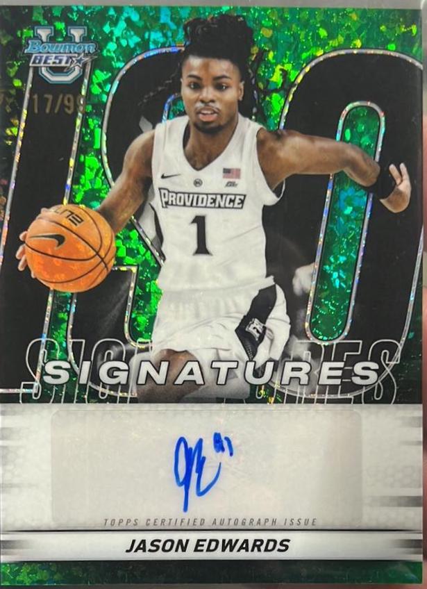 Jason Edwards #BA-JE 2025-26 Bowman University Best Basketball The Best of 2025 Autographs
