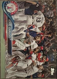 Texas Rangers Team Card