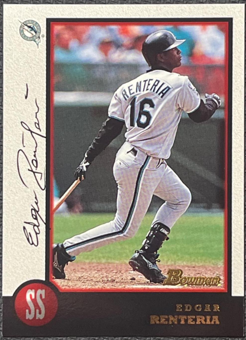 Edgar Renteria #25 Baseball Cards 1998 Bowman