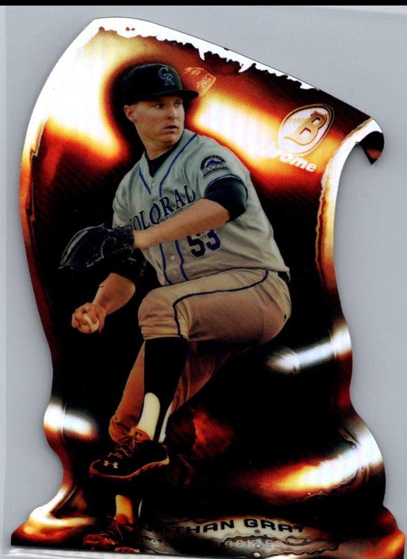 Jonathan Gray #JG Baseball Cards 2014 Bowman Chrome Fire Die Cut Refractors