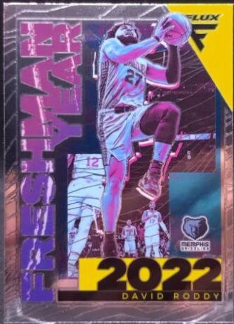 David Roddy #6 Basketball Cards 2022 Panini Flux Freshman Year