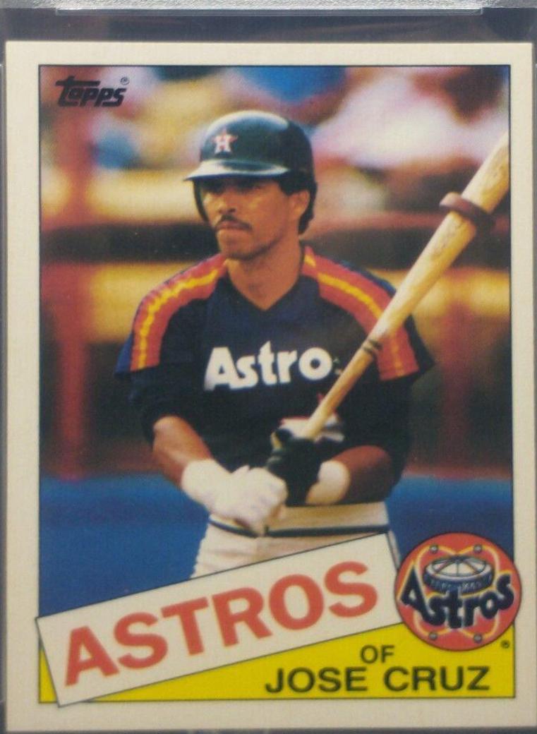 Jose Cruz #95 Baseball Cards 1985 Topps Mini
