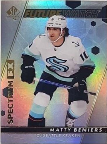 Matty Beniers #S-89 2022-23 SP Authentic Hockey Spectrum FX