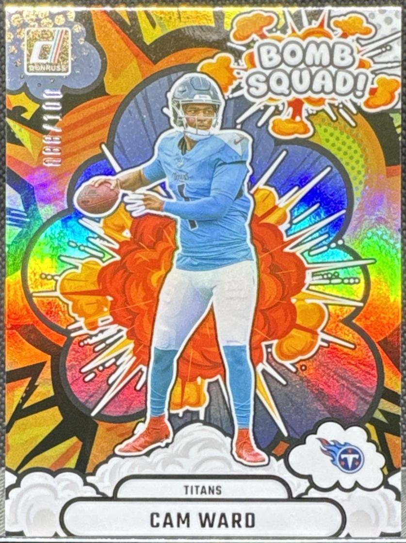 Cam Ward [Holo] #BS-CWD Prices | 2025 Panini Donruss Bomb Squad