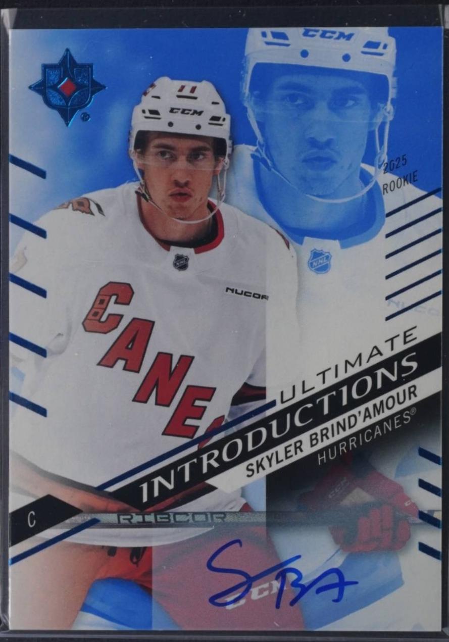 Skyler Brind'Amour #UI-SB 2025 Upper Deck Ultimate Collection Introductions Auto Hockey