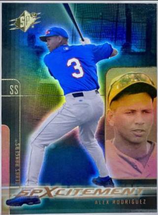 Alex Rodriguez #X1 Baseball Cards 2001 SPx SPxcitment