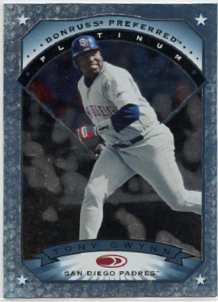 Tony Gwynn #46 Baseball Cards 1997 Panini Donruss Preferred