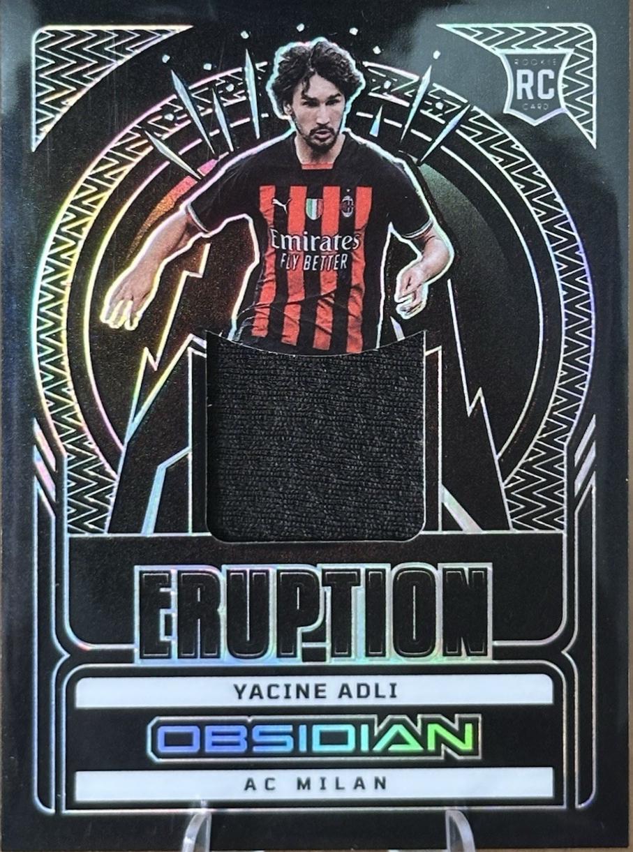 Yacine Adli #ER-YA Soccer Cards 2022 Panini Obsidian Eruption Relics