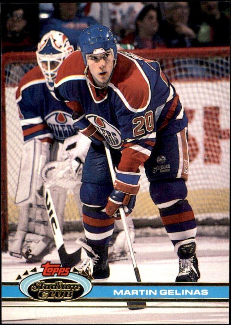 Martin Gelinas #11 Hockey Cards 1991 Stadium Club