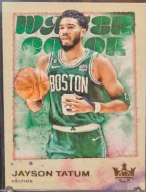 Jayson Tatum #7 Basketball Cards 2023 Panini Court Kings Water Color
