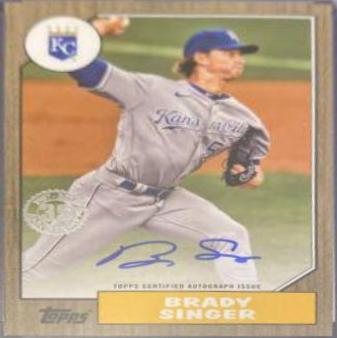 Brady Singer #87BA-BS 2022 Topps 1987 Topps Baseball Autographs