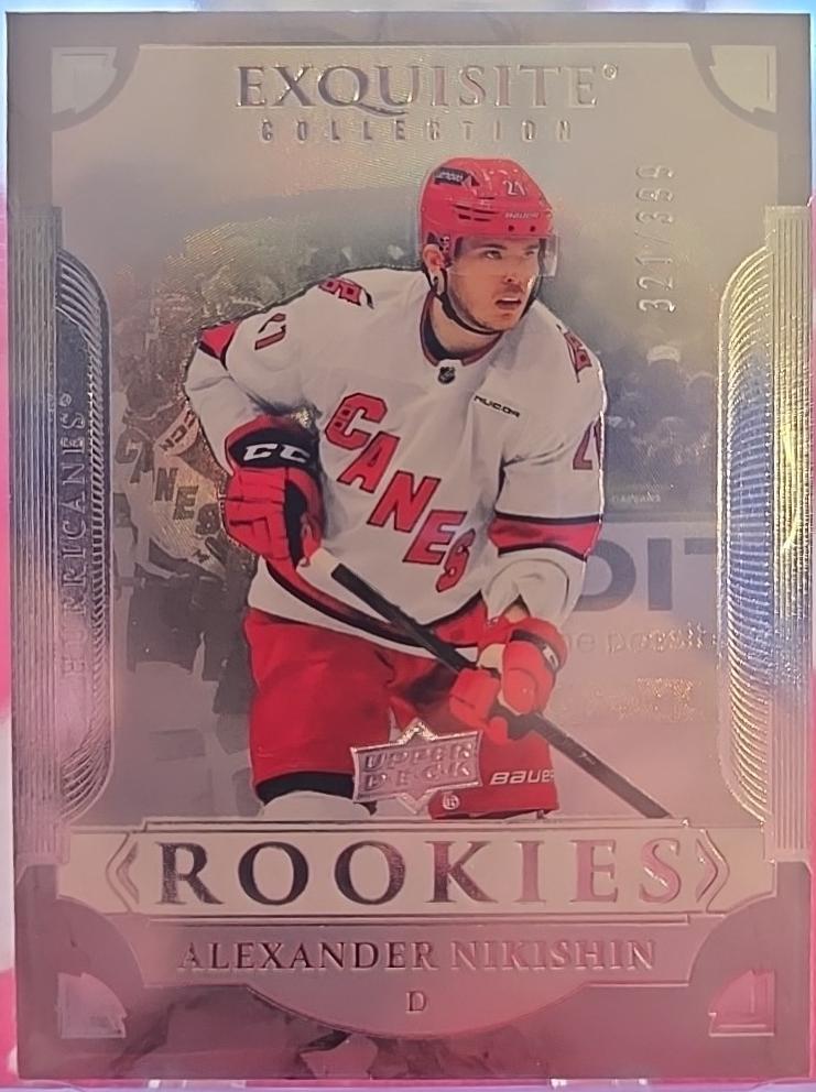 Alexander Nikishin #R-AN 2025 Upper Deck Black Diamond Exquisite Collection Rookie Hockey