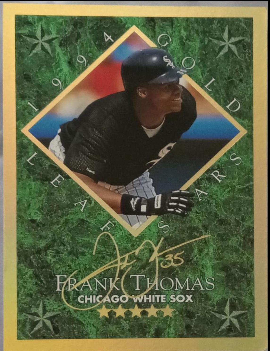 Frank thomas #11 Baseball Cards 1994 Leaf Gold Stars