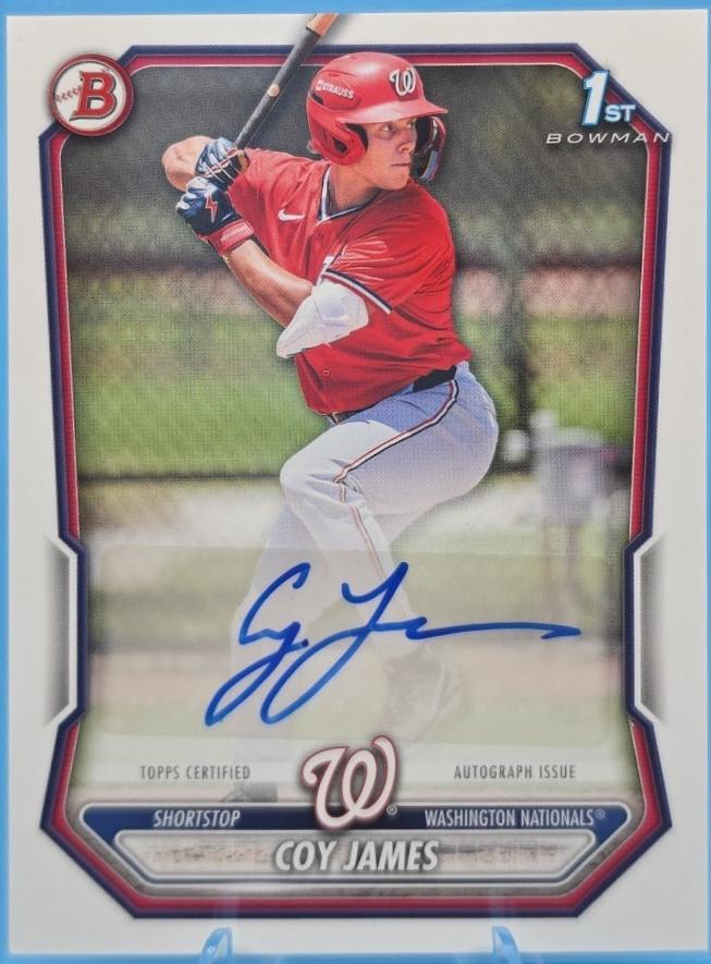 Coy James #BPA-CJ 2026 Bowman Paper Prospect Autograph Baseball