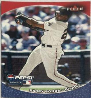 Barry Bonds #23 Baseball Cards 2003 Fleer Pepsi