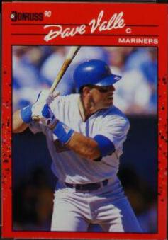 David Valle #129 Baseball Cards 1990 Donruss Aqueous Test