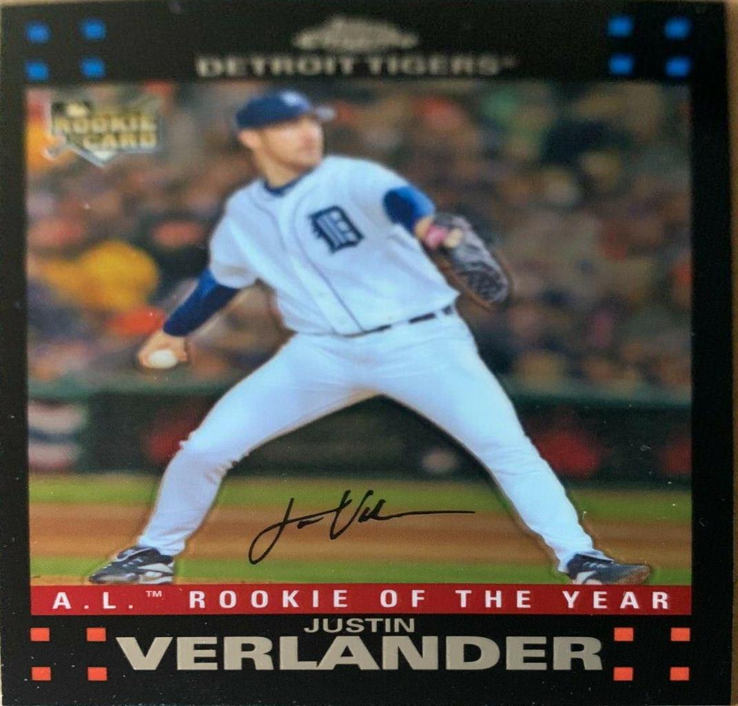Justin Verlander #254 Baseball Cards 2007 Topps Chrome