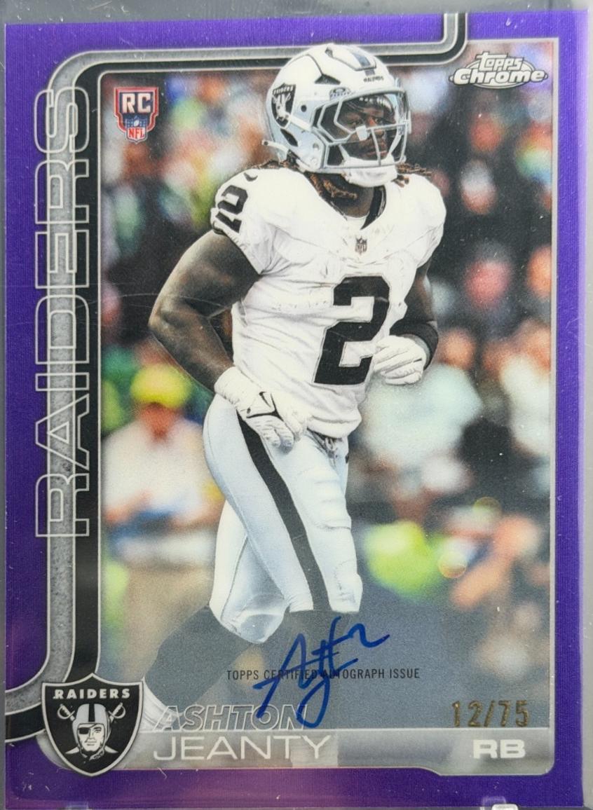 Ashton Jeanty [Purple Refractor] #RA-AJ