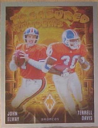 John Elway / Terrell Davis #TT-DEN Football Cards 2024 Panini Phoenix Treasured Tandems