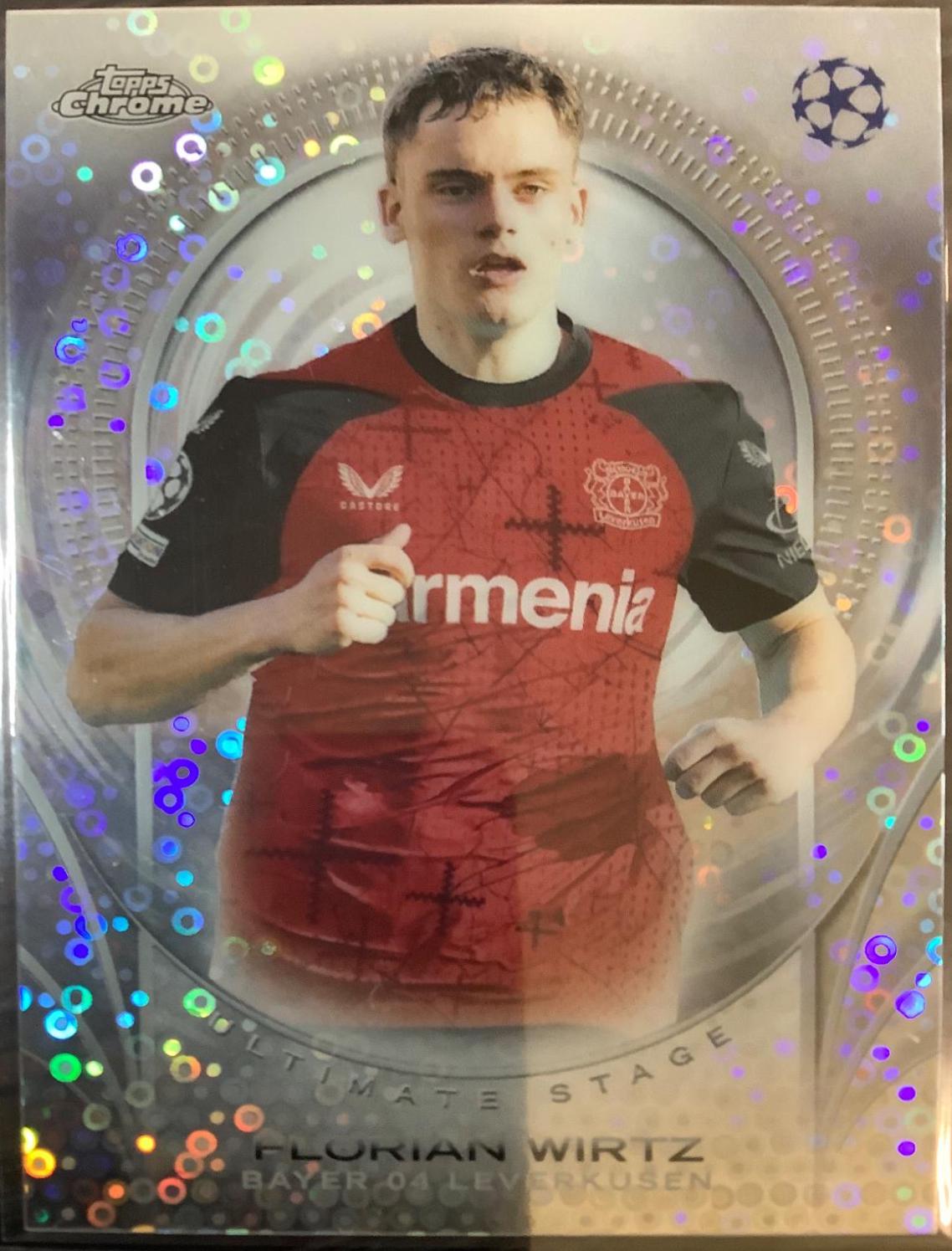 Florian Wirtz #USC-9 Soccer Cards 2024 Topps Chrome UEFA Club Ultimate Stage