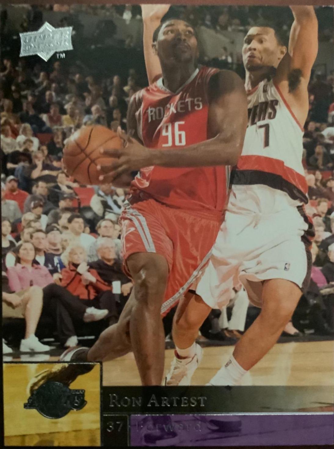 Ron Artest #63 Basketball Cards 2009 Upper Deck