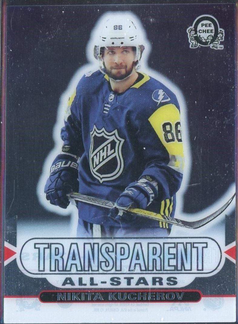 Nikita Kucherov #CCA-5 Hockey Cards 2018 O-Pee-Chee Coast-to-Coast Transparent All-Stars