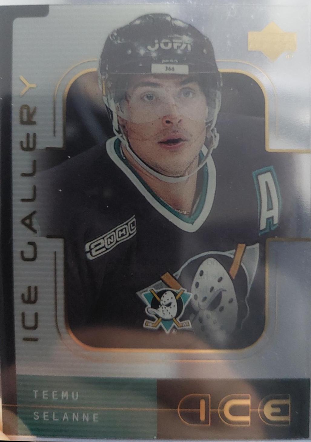 Teemu Selanne #IG1 Hockey Cards 2000 Upper Deck Ice Gallery