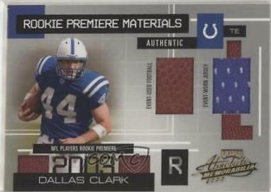 Dallas Clark #174 Football Cards 2003 Playoff Absolute Memorabilia