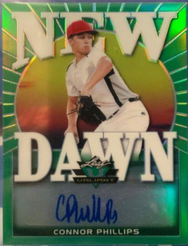 Connor Phillips #BA-CP1 2020 Leaf Valiant Autographs Baseball