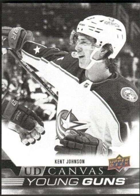 Kent Johnson #C91 2022-23 Upper Deck Hockey UD Canvas
