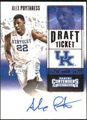 Alex Poythress [Autograph Draft Ticket Red Foil] #156
