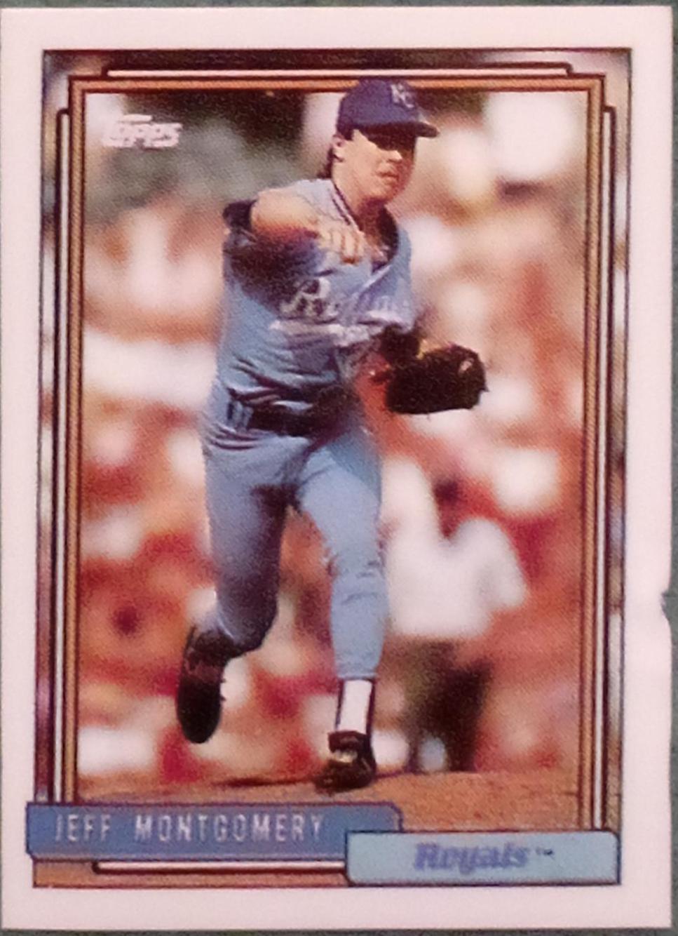 Jeff Montgomery #16 Baseball Cards 1992 Topps Micro
