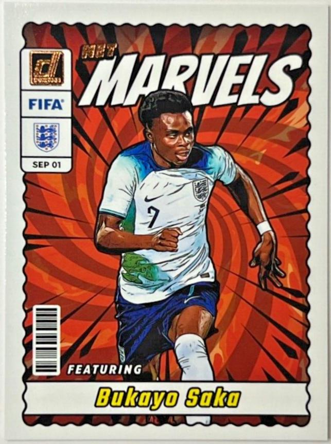 Bukayo Saka #4 Soccer Cards 2023 Panini Donruss Net Marvels