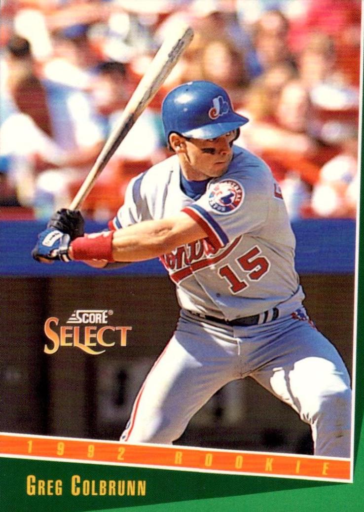 Greg Colbrunn #295 Baseball Cards 1993 Score Select
