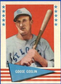 Goose Goslin #35 Baseball Cards 1961 Fleer