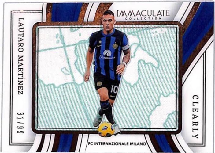 Lautaro Martinez #23 Soccer Cards 2023 Panini Immaculate Clearly Jersey