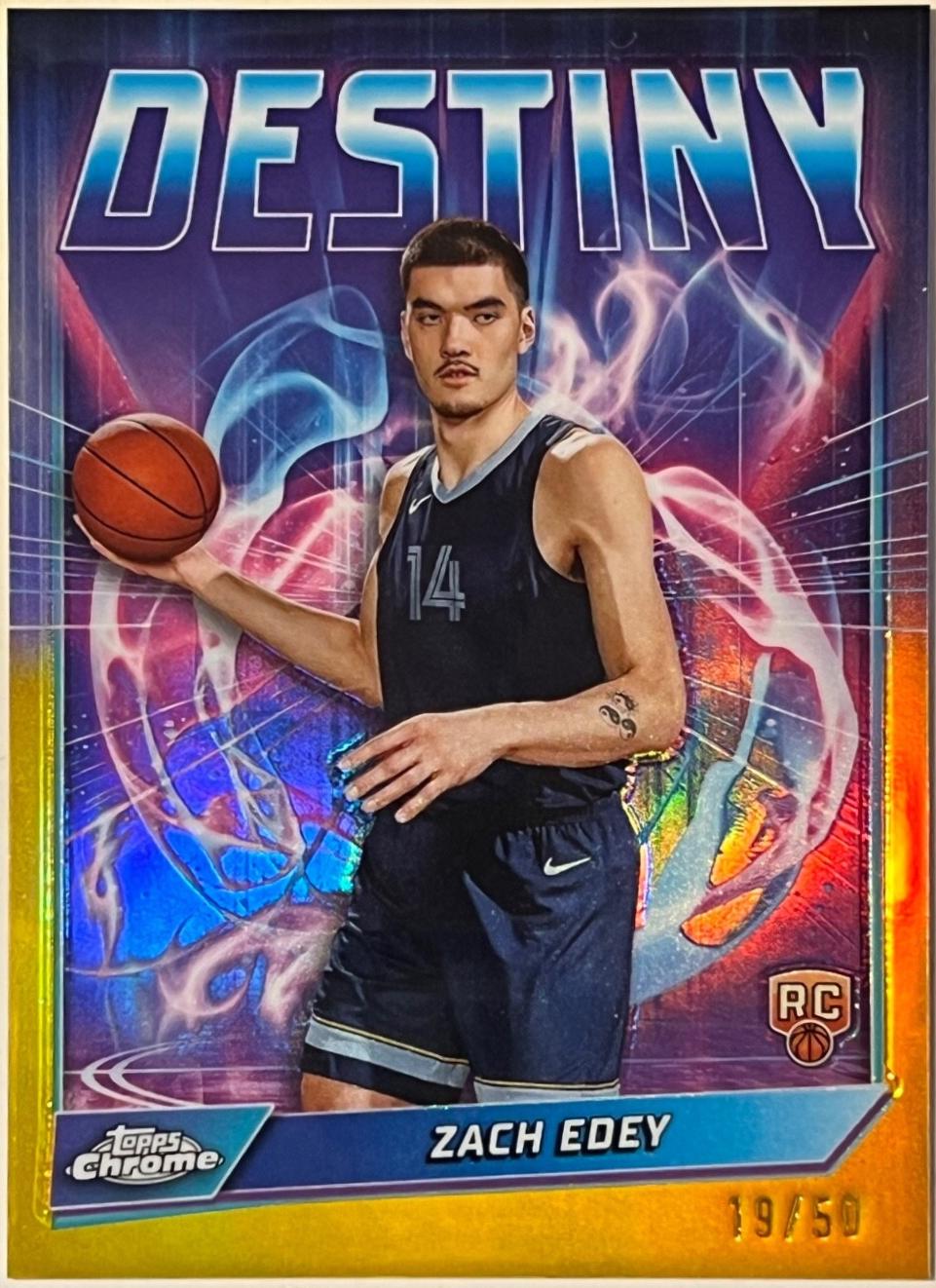 Zach Edey [Gold Refractor] #D-7