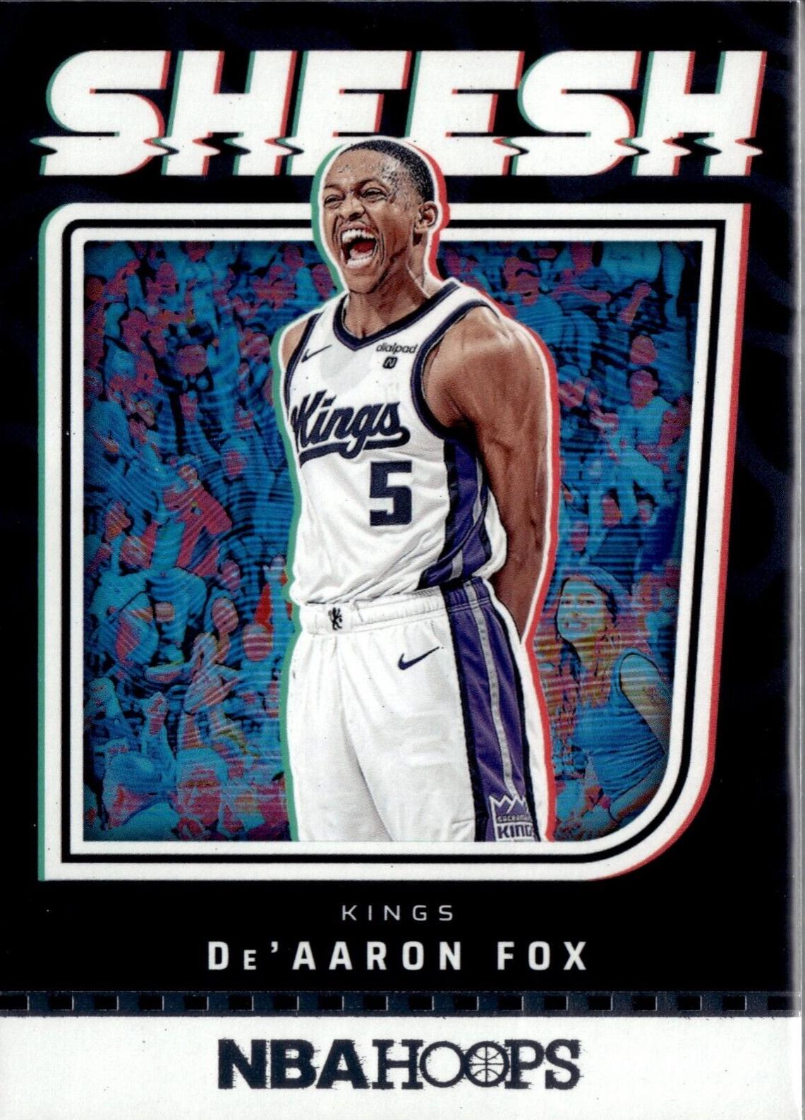 De'Aaron Fox #1 Basketball Cards 2024 Panini NBA Hoops Sheesh