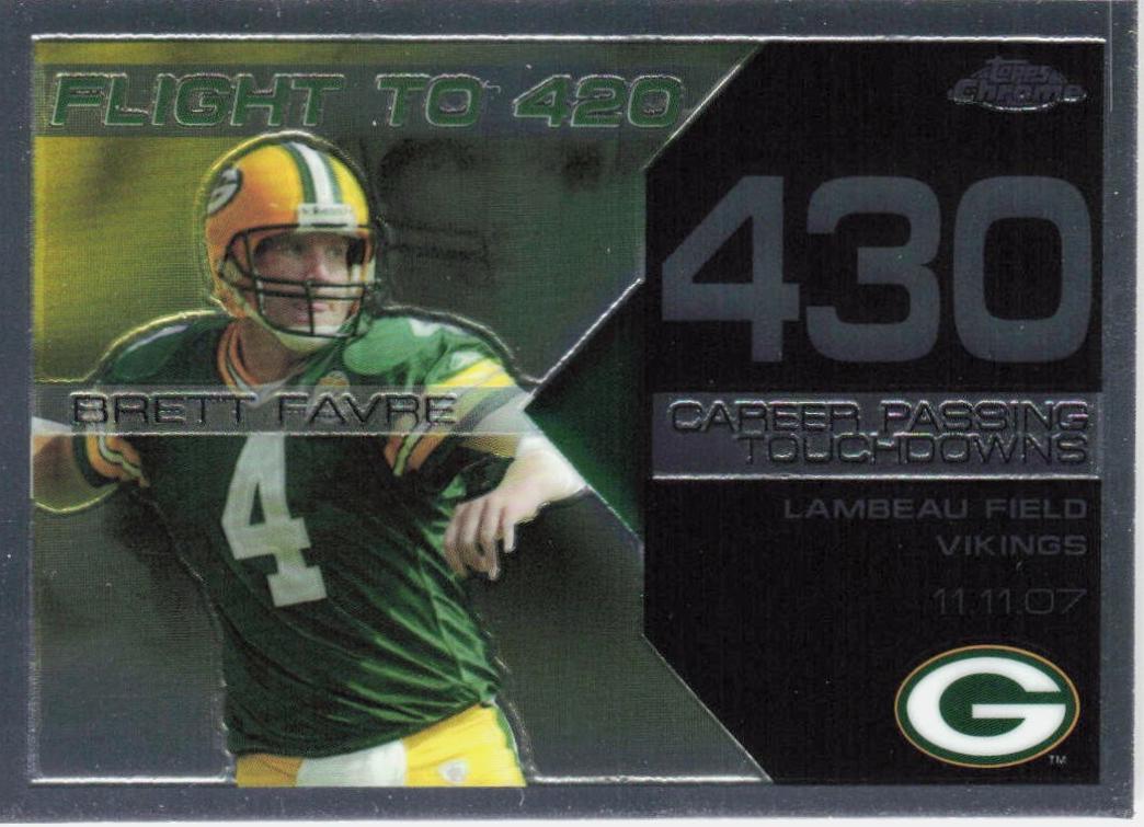 Brett Favre #BFC430 2008 Topps Chrome Brett Favre Collection Football