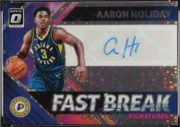Aaron Holiday #AHD Basketball Cards 2018 Panini Donruss Optic Fast Break Signatures