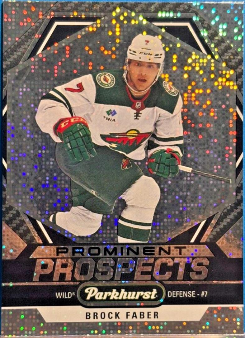 Brock Faber #PP-BF Hockey Cards 2023 Parkhurst Prominent Prospects