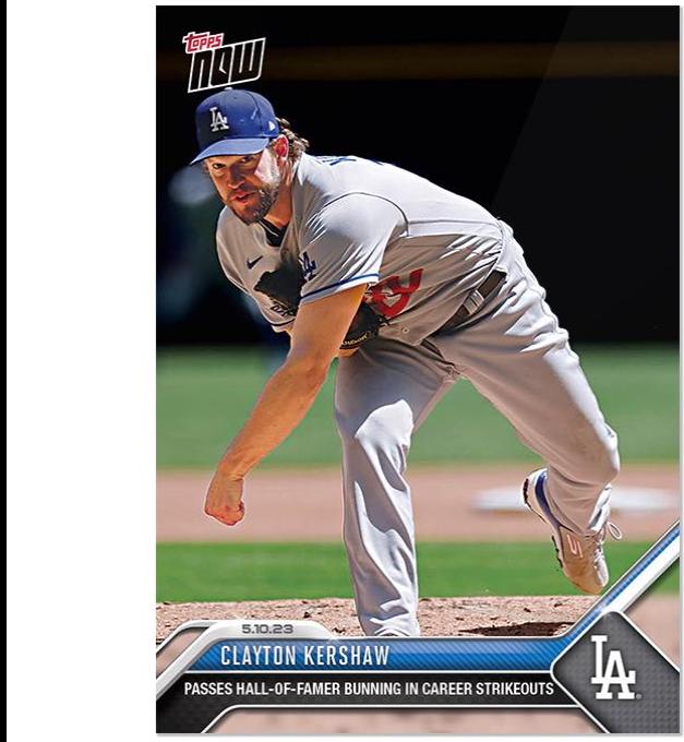 Clayton Kershaw #265 2023 Topps Now Baseball