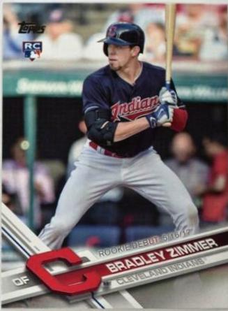 Bradley Zimmer #US118 2017 Topps Update Baseball