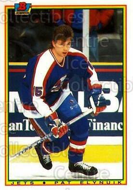 Pat Elynuik #137 Hockey Cards 1990 Bowman Tiffany