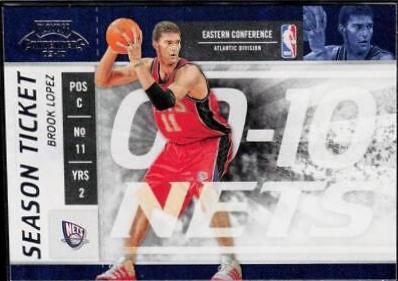 Brook Lopez #8 Basketball Cards 2009 Playoff Contenders