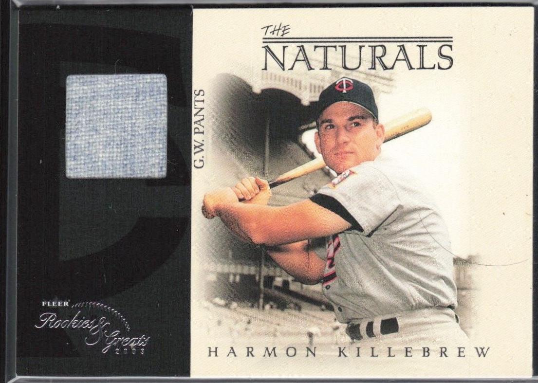 Harmon Killebrew #N-HK 2003 Fleer Rookies & Greats Naturals Game Used Baseball